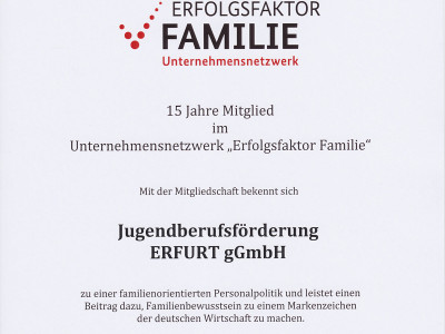 15 Jahre mit dabei!