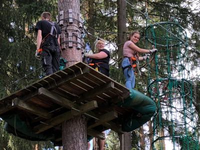 Bestenehrung in schwindelerregender Höhe